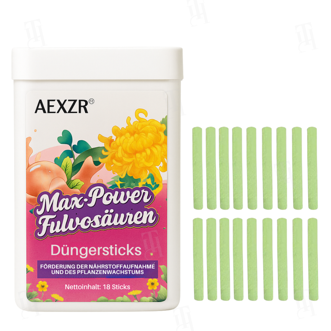 🏆AEXZR® Max-Power Fulvosäuren Düngersticks – ✅90 Tage Power durch Fulvosäuren & Enzyme🌾