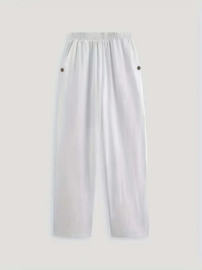 Sfrcord® Minimalistische, einfarbige, vielseitige Hose
