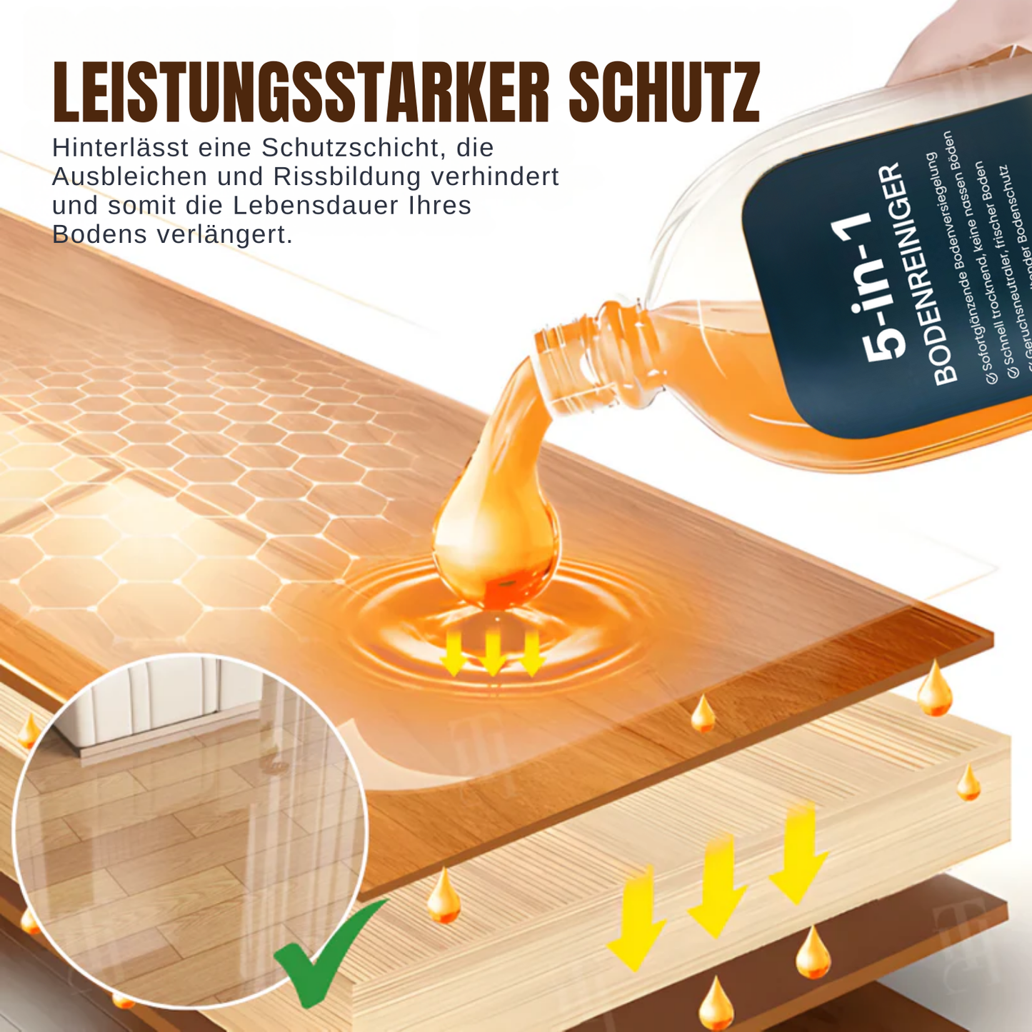 ✨AEXZR® 5 in 1 Bodenreiniger Mit Präbiotika-Formel, ⏱️trocknet in 10 Min., sicher für Baby & Haustier🛡️