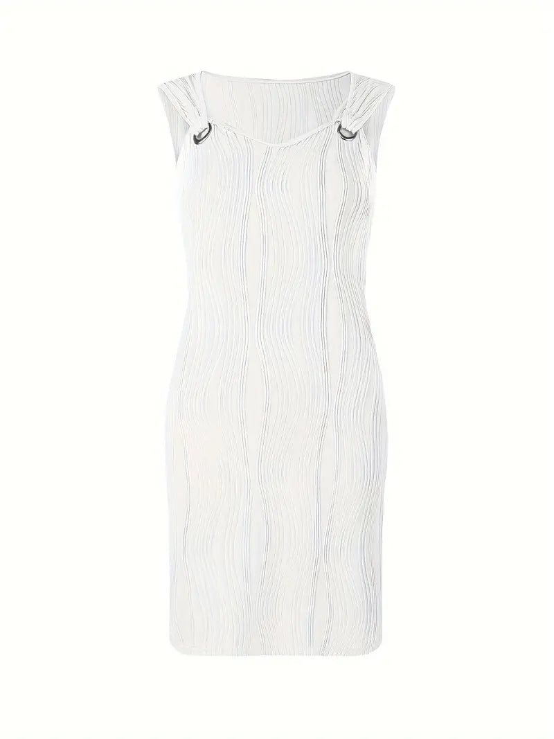Sfrcord® Kleid mit gewellten Streifen