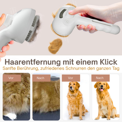 🐕AEXZR® 3-in-1 Blaulicht Pflegekamm – 🪒 Entfernt Haare & Gerüche, leise & kabellos, fördert Hautgesundheit💙