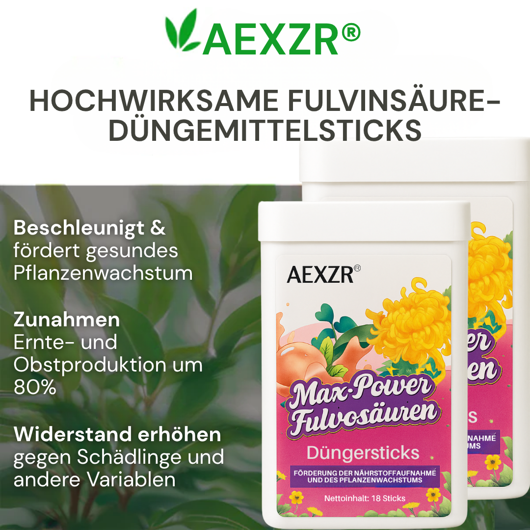 🏆AEXZR® Max-Power Fulvosäuren Düngersticks  – ✅90 Tage Power durch Fulvosäuren & Enzyme🌾