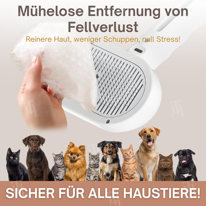 🐕AEXZR® 3-in-1 Blaulicht Pflegekamm – 🪒 Entfernt Haare & Gerüche, leise & kabellos, fördert Hautgesundheit💙