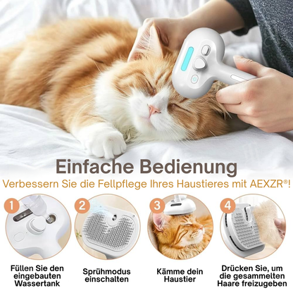 🐕AEXZR® 3-in-1 Blaulicht Pflegekamm – 🪒 Entfernt Haare & Gerüche, leise & kabellos, fördert Hautgesundheit💙