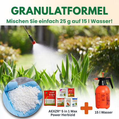🌿AEXZR® 5 in 1 Herbizid Maximalstärke - ⏱️Wirkt in 6 Std., gegen resistentes Unkraut, 5-fach Formel🧪