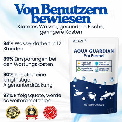 🏆AEXZR® Aqua-Guardian Pro Formel – 🐟Dual-Action Bio-Technologie⏱️ klares Wasser in 12 Std