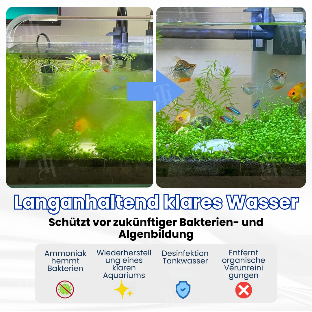 🌊AEXZR® Max-Power Aquarienreinigungstablette –🐠Biotech gegen Chloramine🚰