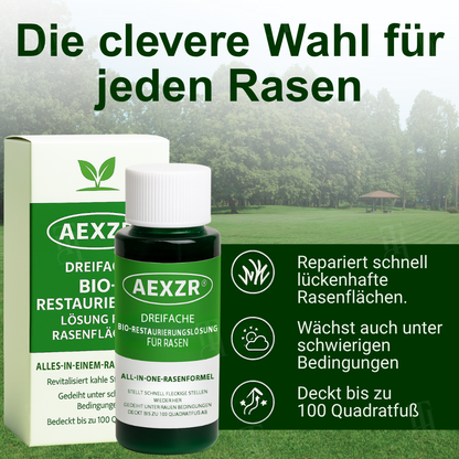 🏆🌱AEXZR® Dreifache Bio-Restaurierungslösung für Rasen⚡ – Schnelle Genesung, Bodenregeneration & Wurzelaktivierung