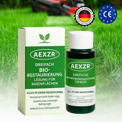 🏆🌱AEXZR® Dreifache Bio-Restaurierungslösung für Rasen⚡ – Schnelle Genesung, Bodenregeneration & Wurzelaktivierung