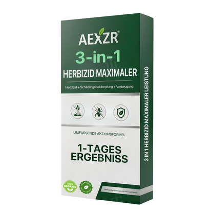 🌿AEXZR® 3 in 1 Herbizid Maximaler Leistung - 💧sicher für Haustiere & Kinder, biologisch abbaubar🛡️