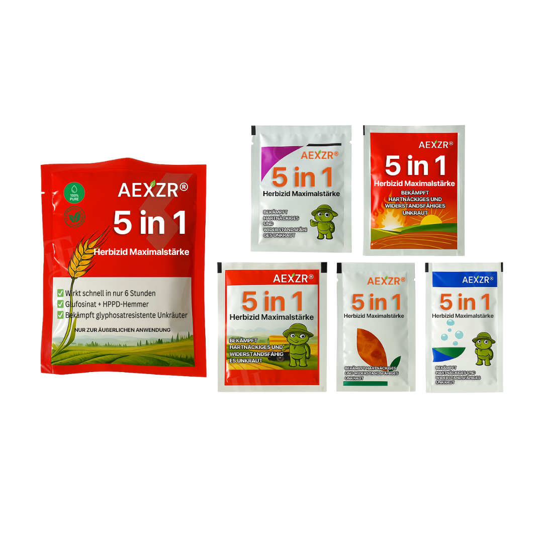 🌿AEXZR® 5 in 1 Herbizid Maximalstärke - ⏱️Wirkt in 6 Std., gegen resistentes Unkraut, 5-fach Formel🧪