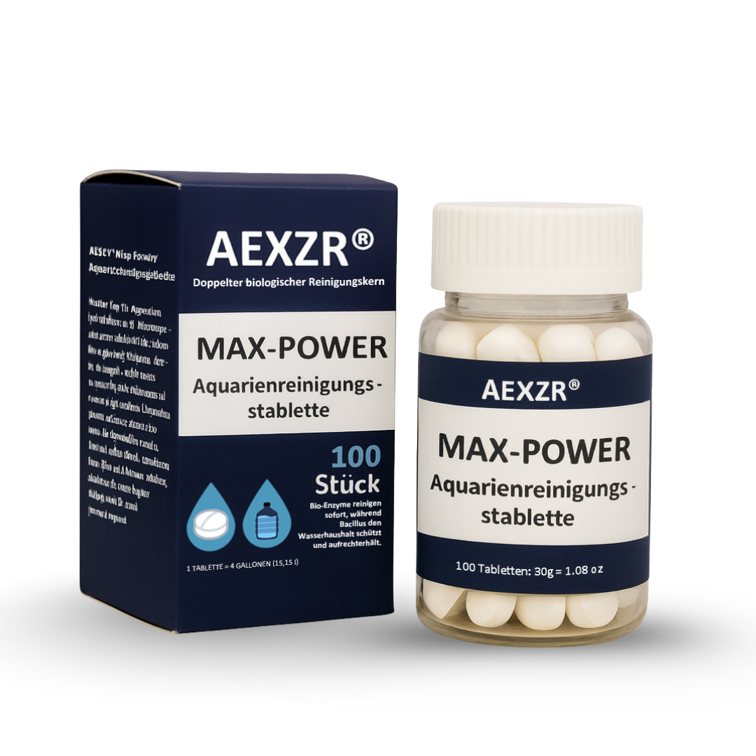 🌊AEXZR® Max-Power Aquarienreinigungstablette –🐠Biotech gegen Chloramine🚰