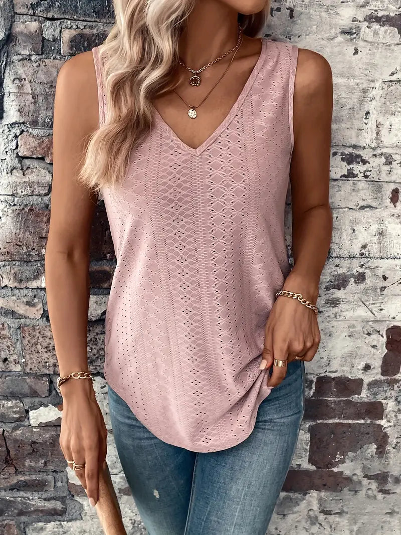 Sfrcord® Tanktop mit Ösenmuster