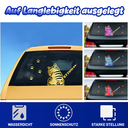 ✨AEXZR® Auto-Heckwischer – 💧Charmanter Schwanzwedel-Aufklebe⚙️