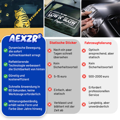 ✨AEXZR® Auto-Heckwischer – 💧Charmanter Schwanzwedel-Aufklebe⚙️