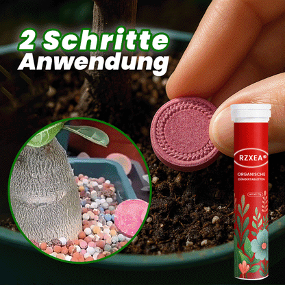 🌱RZXEA® Organische Düngertabletten 🌿60 Tage Langzeitwirkung, rettet schwache Pflanzen🔬