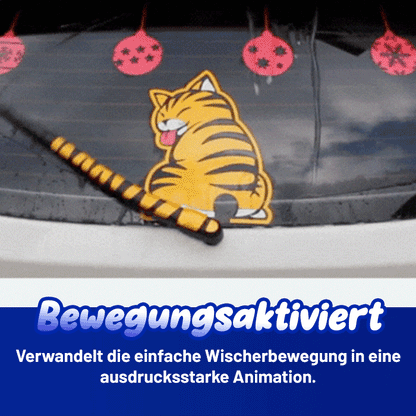 ✨AEXZR® Auto-Heckwischer – 💧Charmanter Schwanzwedel-Aufklebe⚙️